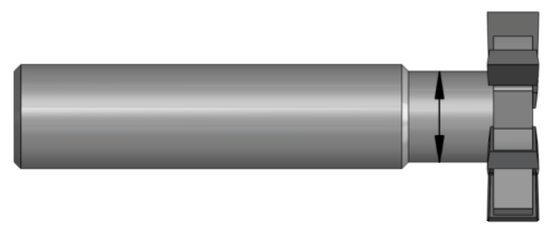 Picture of AB Tools KSC1-375-45-TIn 1 X X .375 6FL Carb Slot & Chamfer